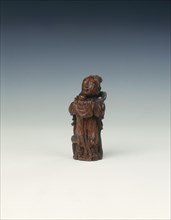 Sandalwood figure of a woman, Ming dynasty, China, 1368-1644. Artist: Unknown