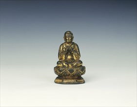 Gilt bronze Buddha, China, 10th century. Artist: Unknown