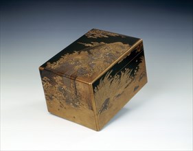 Maki-e lacquer dowry box, Middle Edo period, Japan, 1st half of 18th century. Artist: Unknown