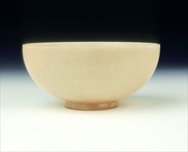 Plain stone bowl of classic Jun shape, Southern Song or Yuan dynasty, China, 12th-14th century. Artist: Unknown
