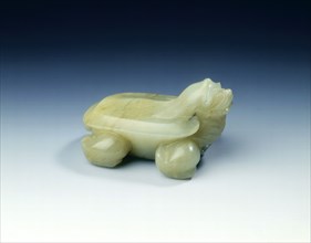 Celadon jade dragon tortoise, Ming dynasty, China, 1368-1644. Artist: Unknown