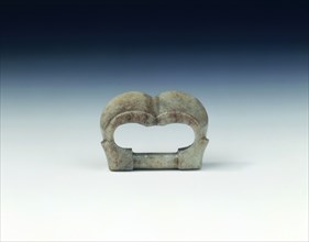 Jade buckle, China, 8th-12th century. Artist: Unknown