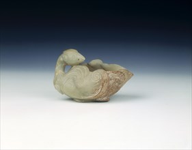 Jade goose cup, Ming dynasty, China, 1368-1644. Artist: Unknown