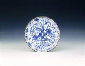Blue and white Shonsui-type saucer, Ming dynasty, China, 2nd quarter of 17th century. Artist: Unknown