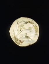 One of a pair of Satsuma 5-lobed petal shaped bowls, Meiji period, Japan, 1890. Artist: Unknown