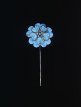 Kingfisher feather decorated hairpin, Qing dynasty, China, 19th century. Artist: Unknown