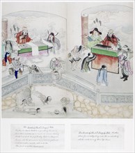 One of a set of paintings of the Ten Courts of Hell, Qing dynasty, China, c1800-1849. Artist: Unknown