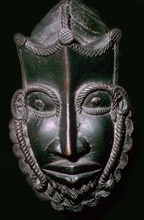 Bronze Mask from Benin, Nigeria. Artist: Unknown