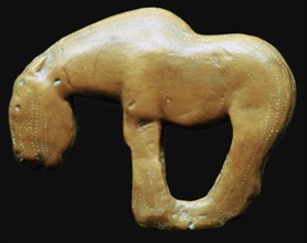 Neolithic amber horse. Artist: Unknown