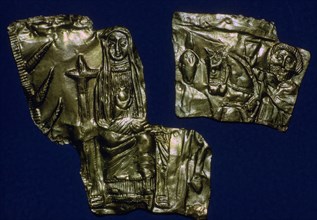 Scythian goldwork from a burial in southern Russia, 7th-2nd century BC. Artist: Unknown