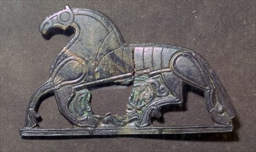 Bronze plaque of a horse, 5th-9th century.