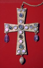 Visigothic Gold Cross, 7th century. Artist: Unknown