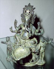 Bronze figure of the Hindu god Ganesh. Artist: Unknown