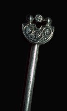 Pictish Silver Handpin from the Norrie's Law Hoard.