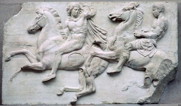 Part of the Elgin Marbles from the Parthenon, 5th century BC. Artist: Unknown