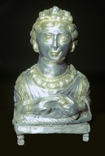 'Empress' pepper pot from the Hoxne hoard, Roman Britain, buried in the 5th century. Artist: Unknown