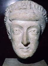 Bust of Theodosius II, 5th century. Artist: Unknown