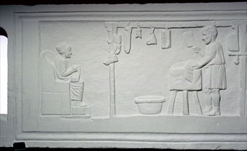 Roman relief of a butcher's shop. Artist: Unknown