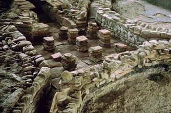 Foundation of a hypocaust, 3rd century. Artist: Unknown