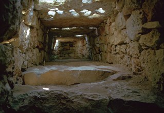 Menorca Naveta d'es Tudons, interior view, c.2000 BC Artist: Unknown