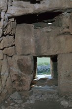 Naveta at Els Tudons, an interior view, c.2000 BC. Artist: Unknown
