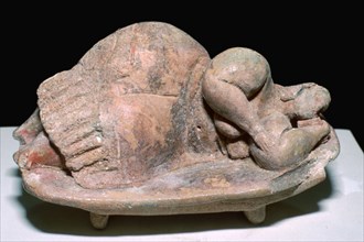 'Sleeping lady' from the Hypogeum of Hal Saflieni on Malta. Artist: Unknown