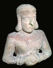 Terracotta statue of a woman, Old Babylonian (?), 2000BC-1750BC. Artist: Unknown