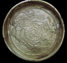 Syrian golden bowl from the temple of Baal. Artist: Unknown