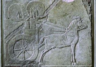 Relief of an Assyrian Chariot. Artist: Unknown