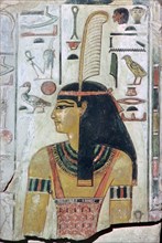 Papyrus image of the goddess Maat. Artist: Unknown