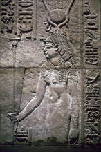 Egyptian relief of the goddess Isis. Artist: Unknown