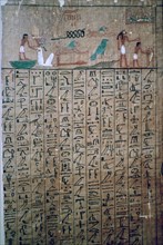 Egyptian hieroglyphs from a Book of the Dead. Artist: Unknown