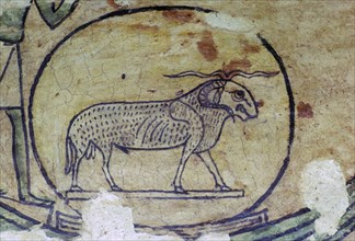 Egyptian painting of Amon as a Ram. Artist: Unknown