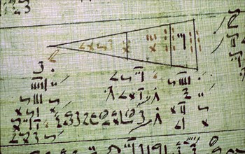 Rhind Mathematical Papyrus, from Thebes, Egypt, c1550 BC. Artist: Unknown