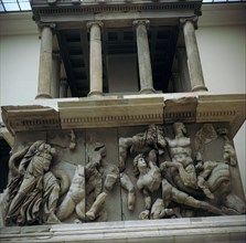 Altar of Zeus detail, 2nd century BC. Artist: Unknown