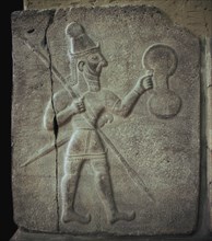 Relief of a Hittite warrior or war-god. Artist: Unknown