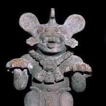 Aztec statuette of a bat-god. Artist: Unknown