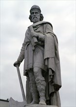 Statue of King Alfred, 9th century. Artist: Unknown