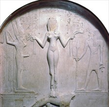 Egyptian stela with fertility gods. Artist: Unknown