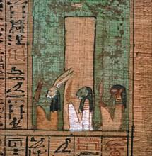 Detail from the Egyptian papyrus of Ani. Artist: Unknown
