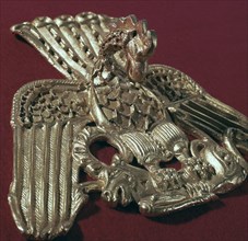 Sarmatian gold eagle holding an ibex. Artist: Unknown