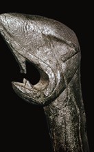 Pre-Viking head of a sea-monster, probably from the prow of a ship. Artist: Unknown