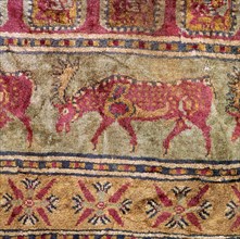 Detail of Scythian pile carpet, 5th century BC. Artist: Unknown