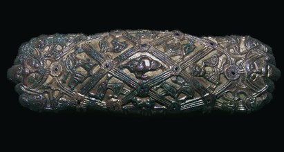 Viking gilt bronze brooch. Artist: Unknown