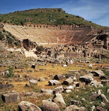 Greek theatre at Ephesus, 1st century BC. Artist: Unknown