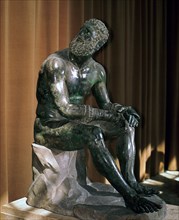 Greek statue, the boxer of Apollonius, 1st century BC. Artist: Unknown