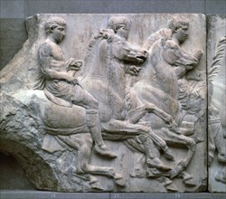 Part of the frieze on the Parthenon, 5th century BC. Artist: Unknown