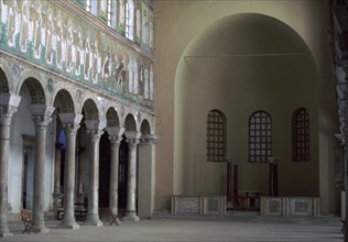 Interior of Sant' Apollinare Nuovo. Artist: Unknown