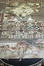 Lullingstone Roman villa floor mosaic, 2nd century. Artist: Unknown