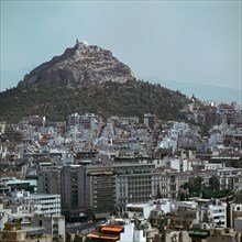 View of Lycabettus Hill and the Acropolis. Artist: Unknown